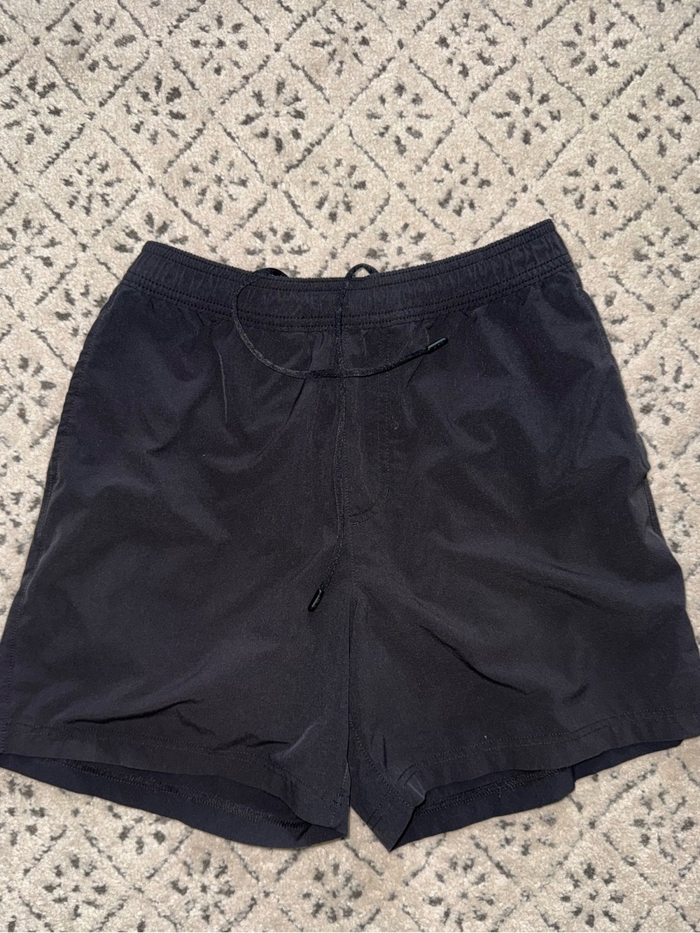 Chubbies Mens Black Athletic Drawstring Running Shorts Size Small EUC